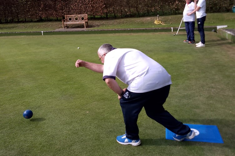 Andrew Boarer in action against Addlestone Victory Park