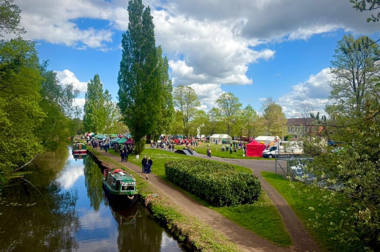 The Basingstoke Canal event in Woking on Saturday, April 18 to mark the 60th anniversary of the society.