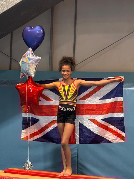 Sofia Valente has been formally selected as a member of the Great Britain Women’s Artistic Gymnastics squad (Photo: Kim Valente)