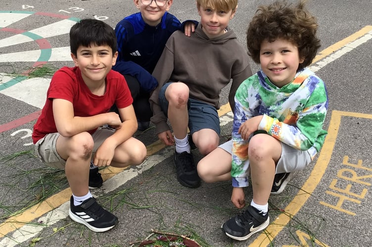 Acer class show what their artistic side to create nature art