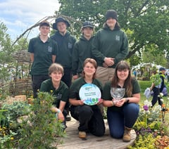 College students strike gold with show garden