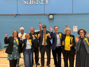 Lib Dems win control of new West Surrey Council in landmark poll