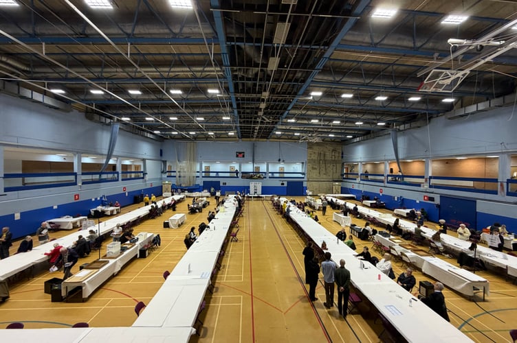 Count floor for 2026 Woking local elections
