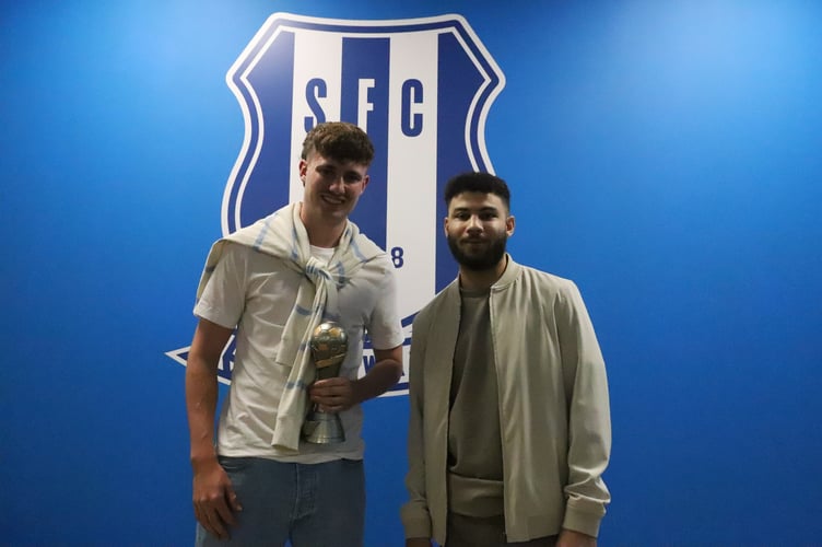 Tom Gardener (left) won the Players’ Player of the Season award (Photo: Dan Eicke)