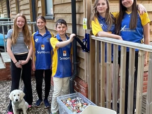Pirbright's young leaders launch 'Cans for Cricket' recycling project