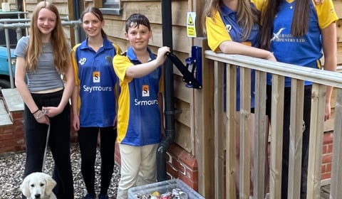 Pirbright's young leaders launch 'Cans for Cricket' recycling project