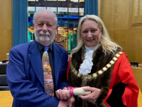 Eminent accolade for Byfleet legend Jim as mayor bows out