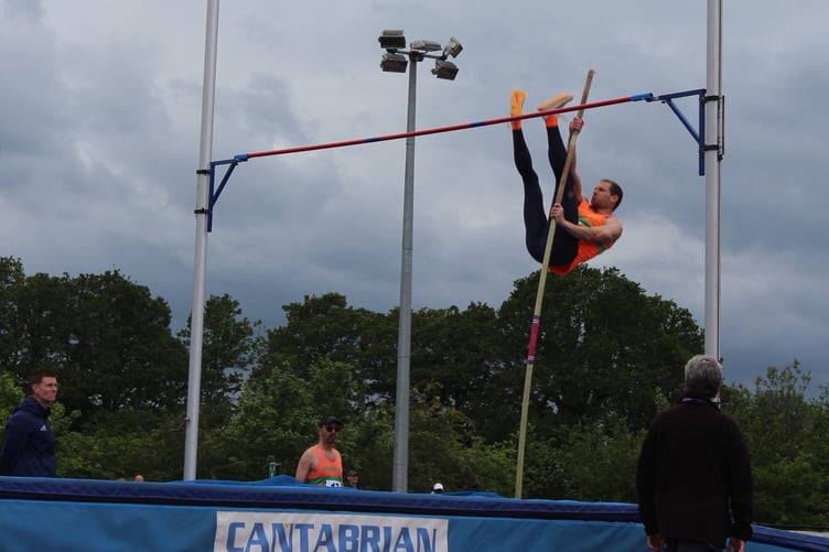 Action from the pole vault
