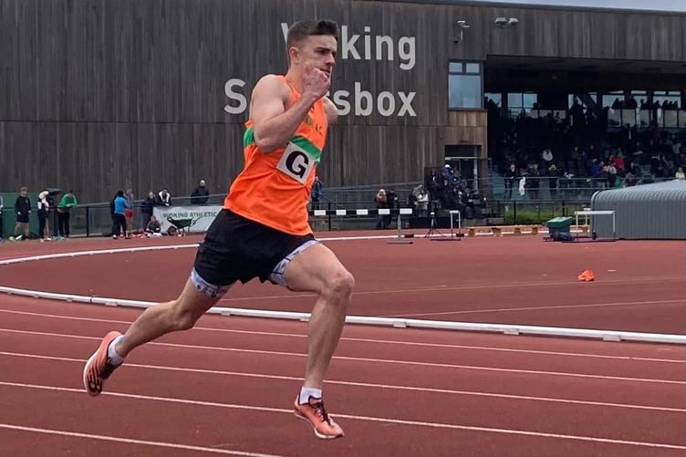 Rhys Chadwick set a new Woking AC 400m under-20 club record
