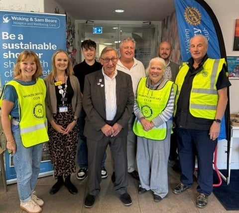 Rotarians join forces with Woking Hospice for PSA event