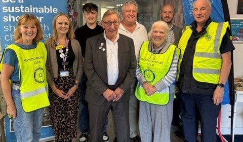 Rotarians join forces with Woking Hospice for PSA event