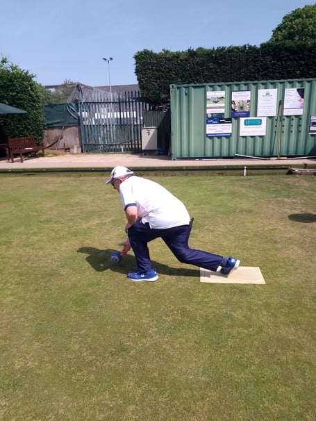 Bill Hames playing against Yateley