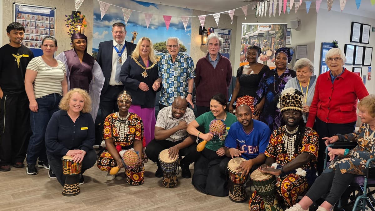 Care home residents Seren-get a treat as Africa comes to West Byfleet
