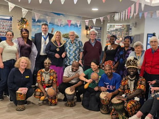 Care home residents Seren-get a treat as Africa comes to West Byfleet