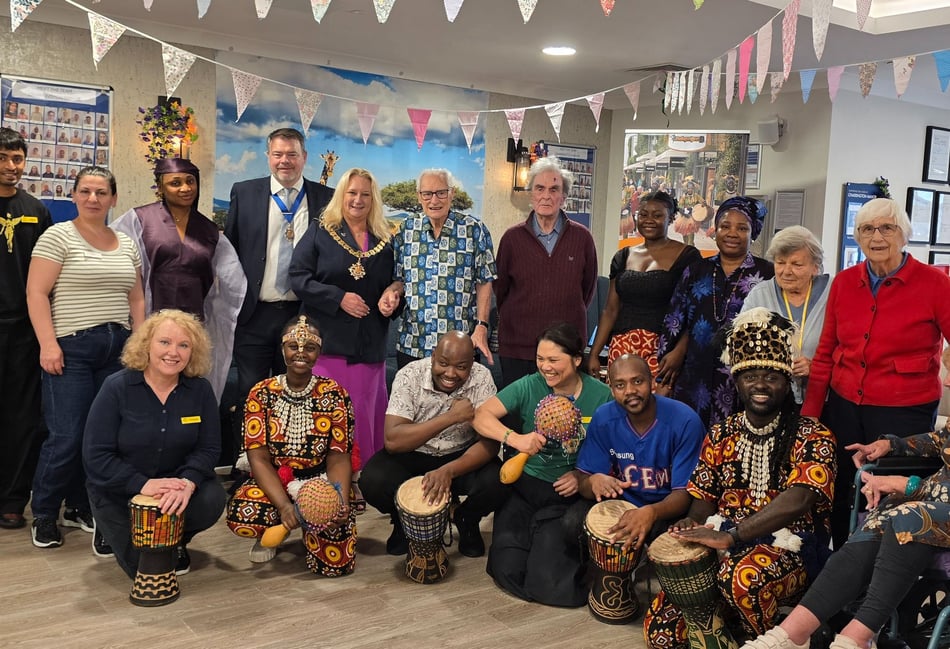 Care home residents Seren-get a treat as Africa comes to West Byfleet