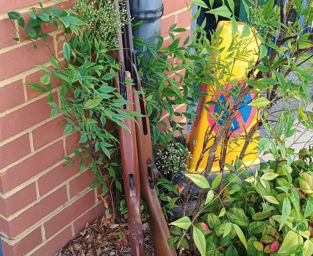 Armed Police drama in Byfleet as "firearms" left at parish office