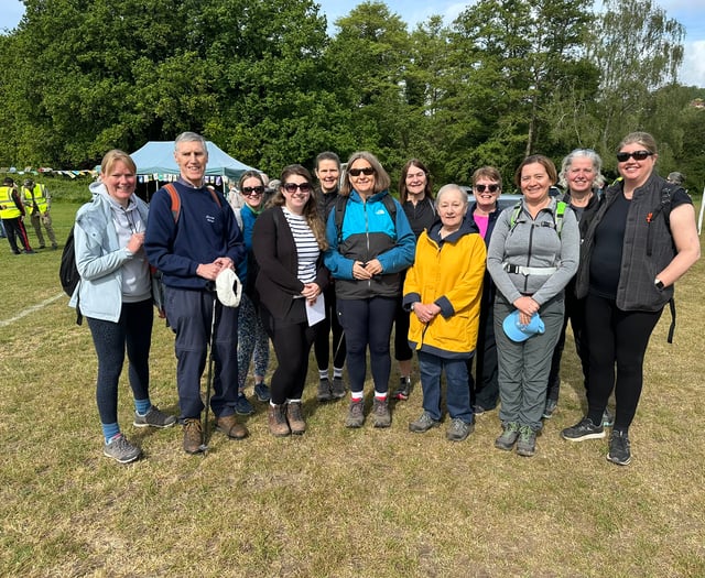 Sponsored walk raises £1.4k and counting for Woking literacy charity