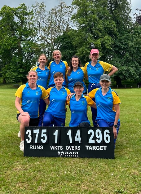Pirbright’s I’Anson Women’s Division One side were all smiles after beating Farnham