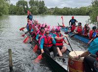Floating their boats: oarsome teams make waves for hospice