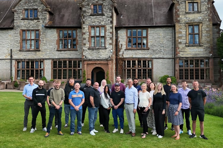 Environet staff celebrate the firm's 30th birthday.
