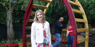 TV presenter goes back to Knaphill Lower School to open garden