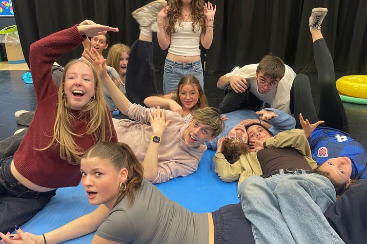 Woking College Theatre in rehearsals