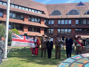 Surrey Heath raise flag for Armed Forces Week
