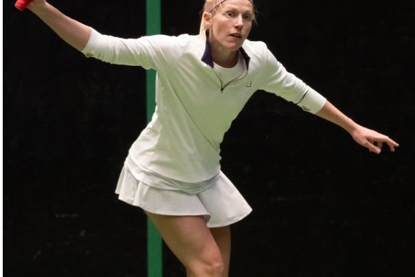Claire Fahey, the women's world number one real tennis player.