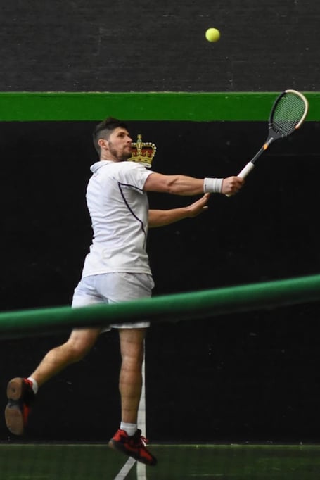 Nick Howell, the 2024 real tennis Champions Trophy winner.
