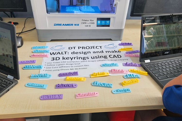 The end products - colourful keyrings