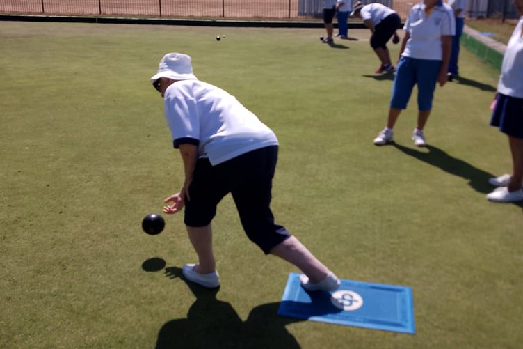 Sheila Challinor in action against Holloway Hill