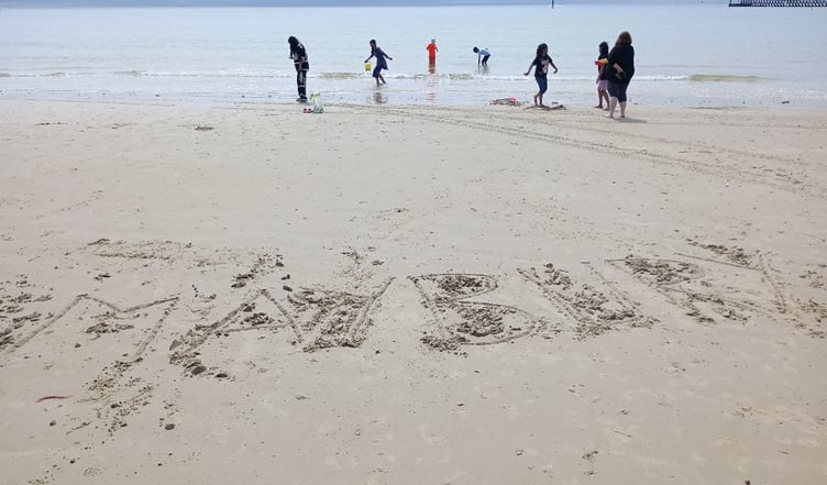 For many of these young carers from Maybury Primary School it was their first experience of paddling in the sea