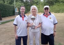 Mayford Hall Bowls Club beat Ewhurst and Farnham