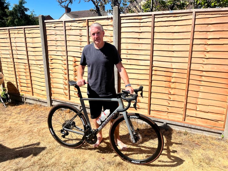 Steven Byers was knocked from his bike in an alleged hit-and-run on Woking Road.