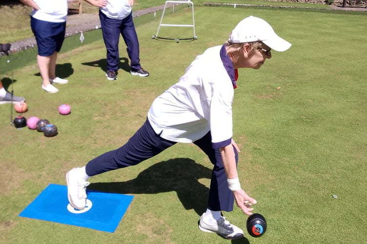 Sue Walker in action at Mayford Hall