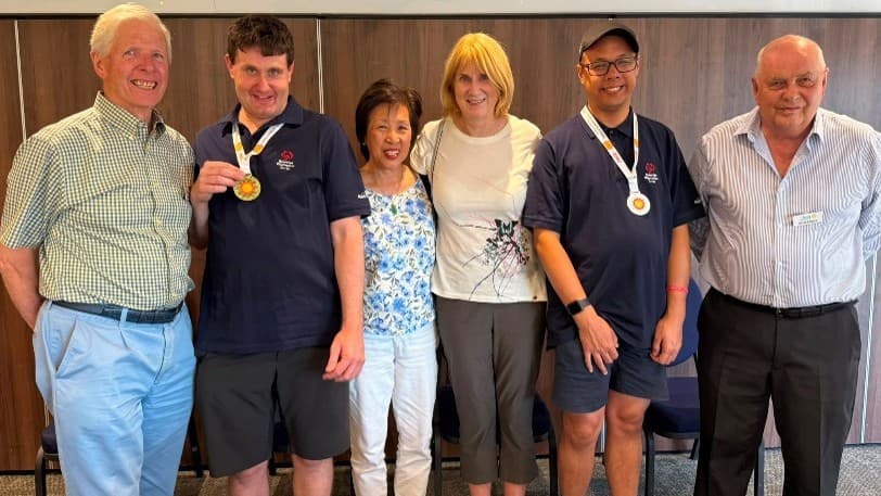 Rotary donation supports winning Olympics team