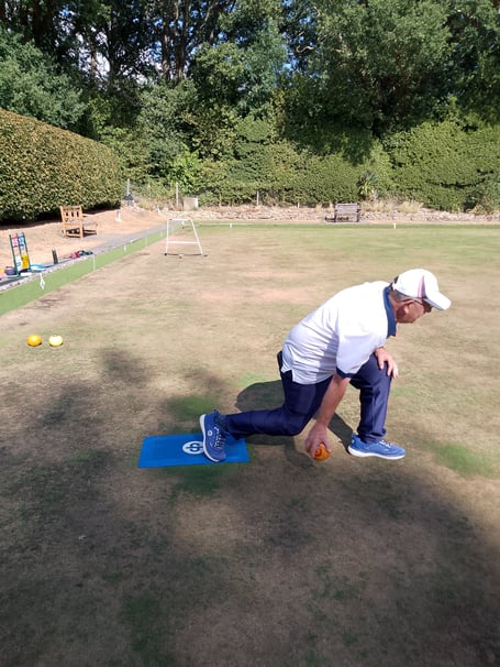 Bill Hames in action at Mayford