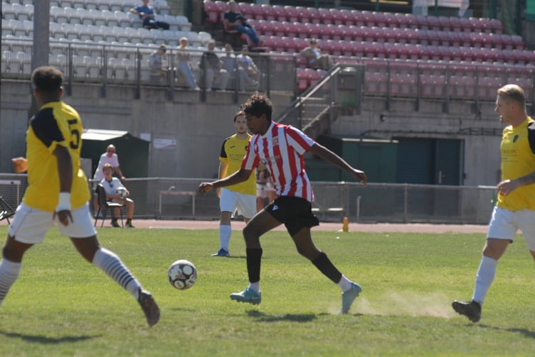 Guildford City on the attack against Infinity at the Spectrum, September 5th 2026.