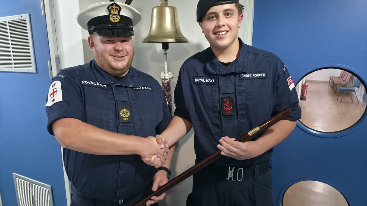Dedicated sea cadet, 16, becomes drill instructor