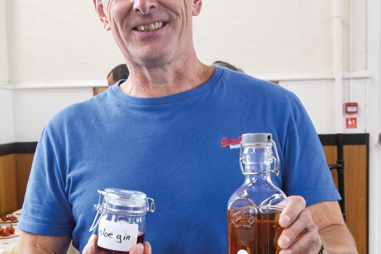 Gerry DeBell with his first-placed slow gin and cider