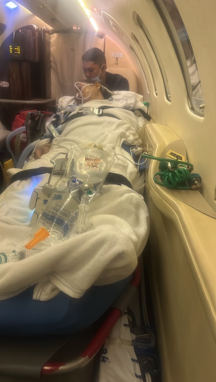 Surrey grandmother Razia Chowdhury Ali being flown from Bangladesh to Thailand.