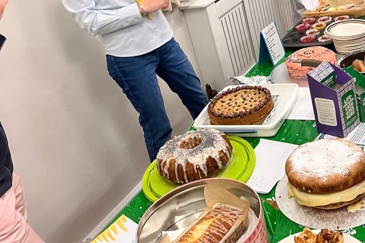 A selection of bakes by Guides and Rangers fundraising for MacMillan