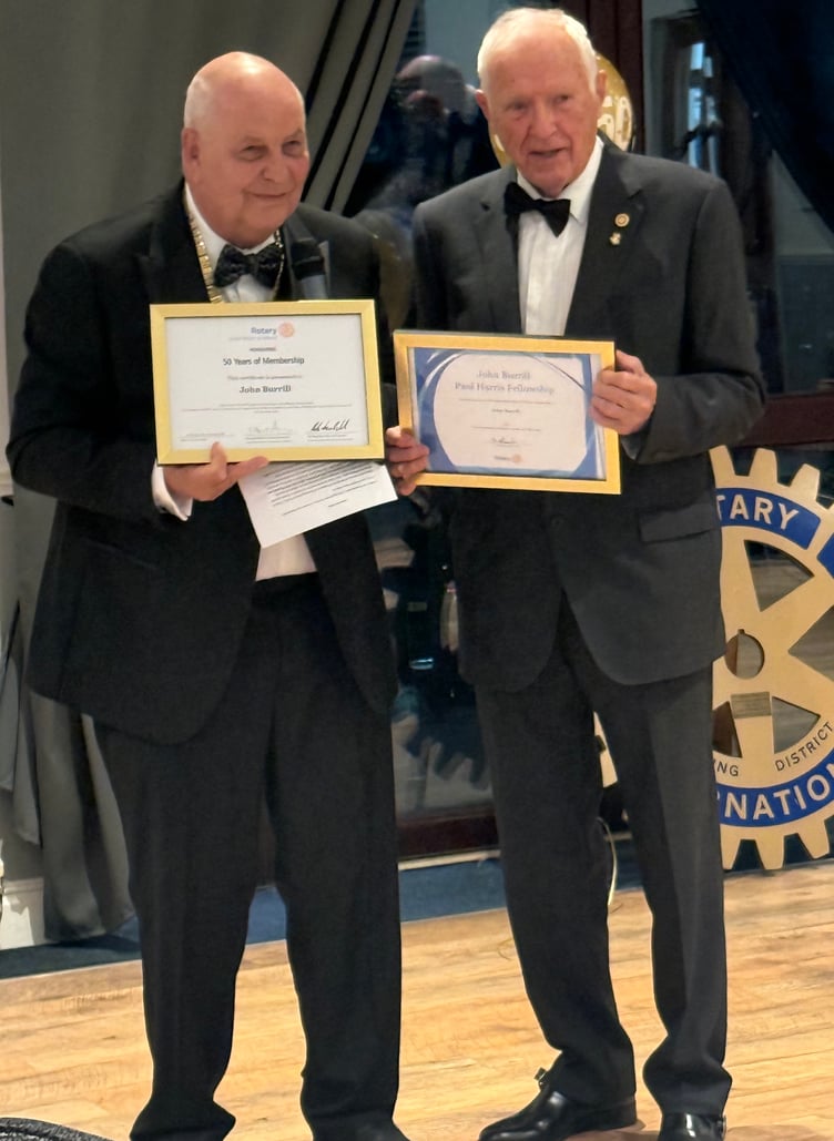 John Burrill 50 years