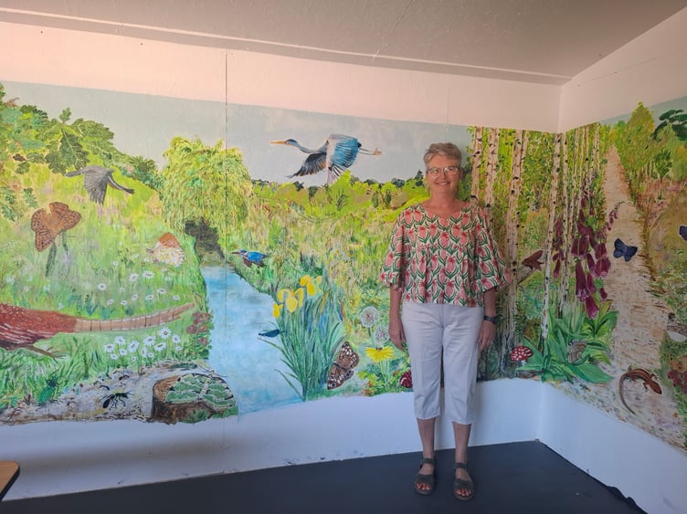 Mural with Sally Ferguson