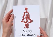 Nursery toddlers make Christmas Cards for a very good cause