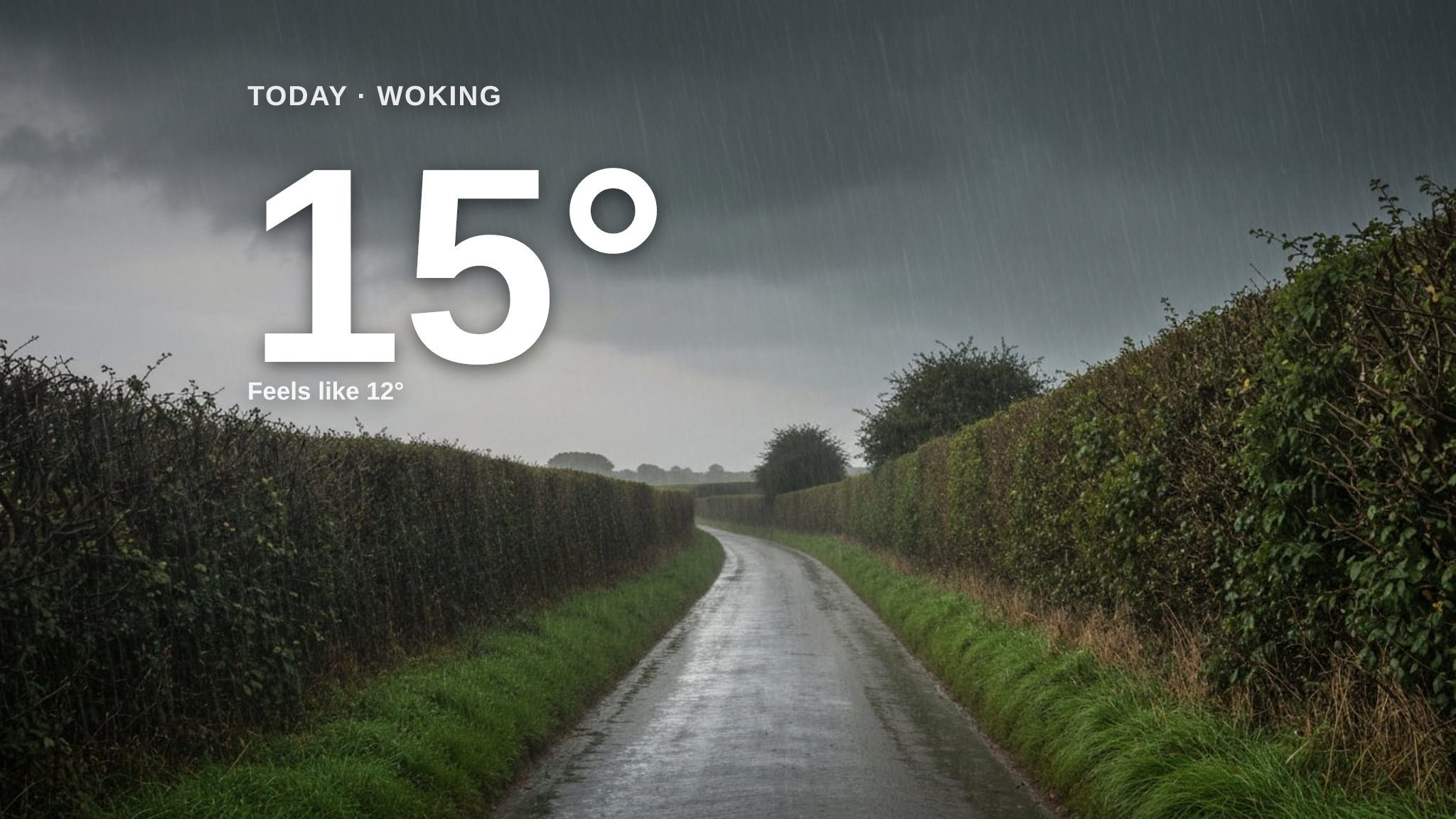 Heavy rain on the way for Woking - here's your Saturday forecast