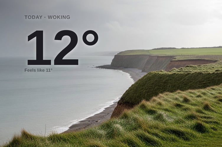 Woking weather: cloudy Tuesday with rain expected and a high of 12°C