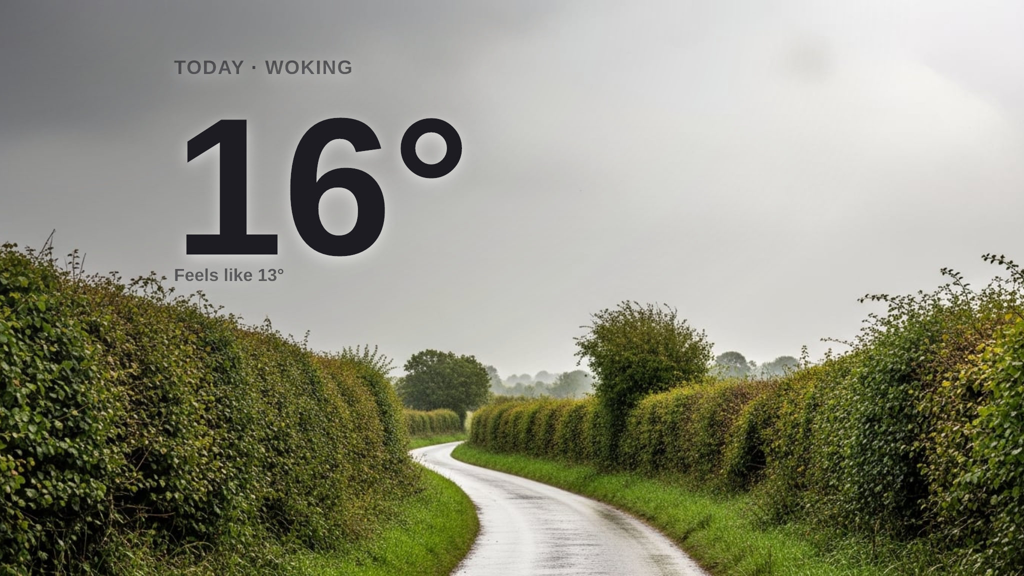 Clouds and rain showers for Woking today - here's your Tuesday forecast