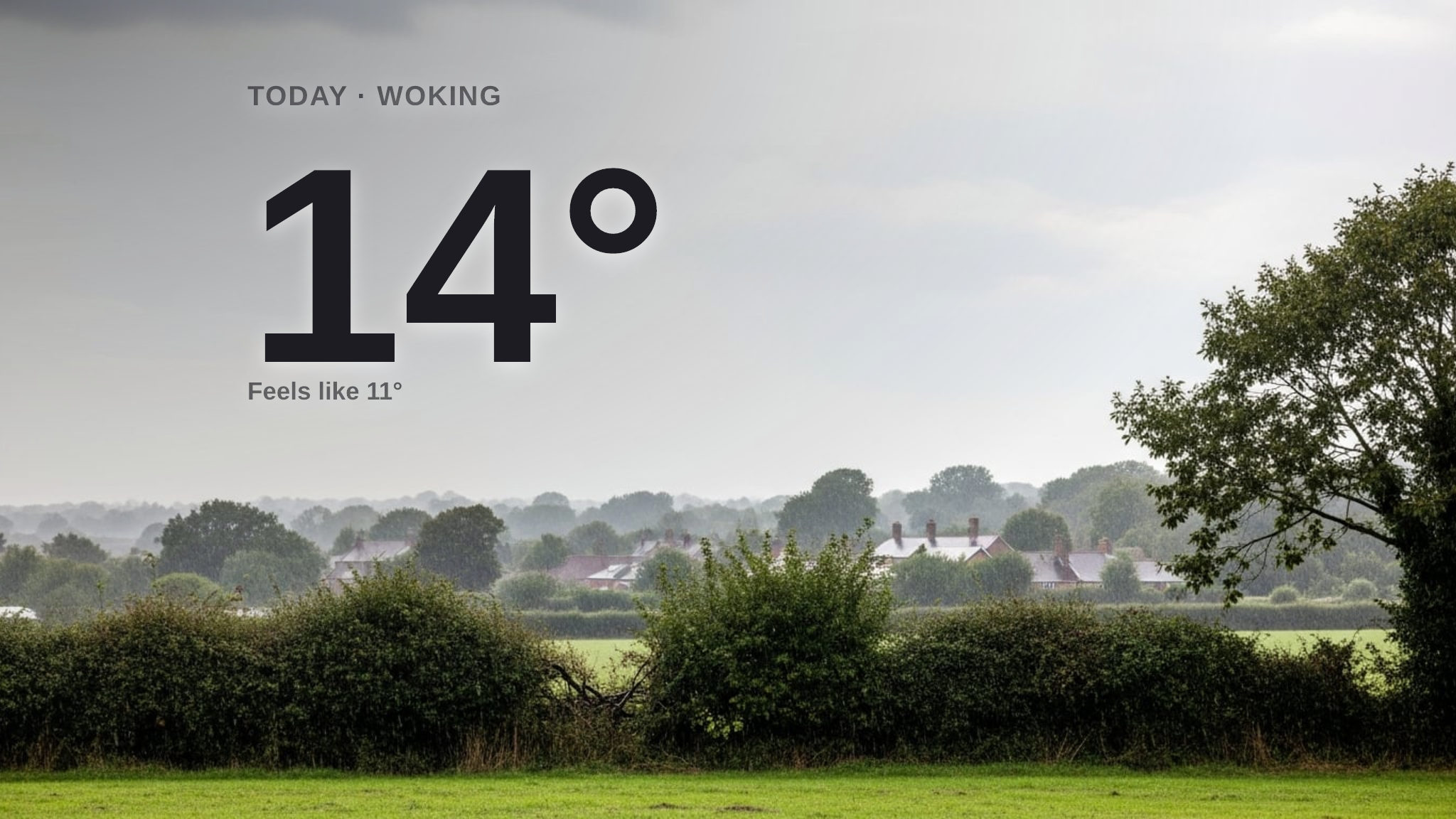 Rain on the way for Woking today - here's your Sunday forecast
