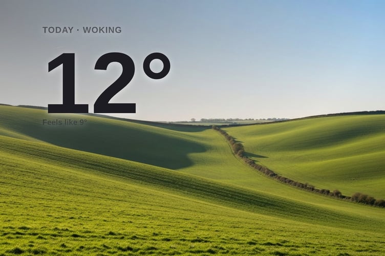 Woking weather: sunny Sunday with little chance of rain and a high of 13°C